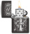 Зажигалка ZIPPO Chess Design с покрытием High Polish Black, латунь/сталь, черная, 38x13x57 мм
