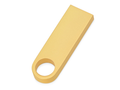 USB 2.0-флешка на 32 Гб с мини чипом и круглым отверстием, золотистыйй , размер 32ГБ