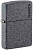 Зажигалка ZIPPO Логотип с каменным покрытием | Logo Iron Stone, латунь/сталь, серая, матовая, 38x13x57 мм