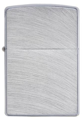 Зажигалка ZIPPO классическая хромированная с дугообразным узором | Classic Chrome Arch, латунь/сталь, серебристая, матовая, 38x13x57 мм
