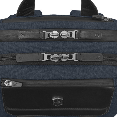 Рюкзак VICTORINOX Architecture Urban2 Deluxe Backpack 15”, синий, полиэстер/кожа, 31x23x46 см, 23 л