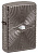 Зажигалка ZIPPO Armor® с покрытием Black Ice®, латунь/сталь, чёрная, 38x13x57 мм