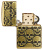 Зажигалка ZIPPO Armor® Ухмыляющиеся черепушки с покрытием античная латунь | Cackling Cranium Antique Brass, латунь/сталь, золотистая, матовая, 38x13x5