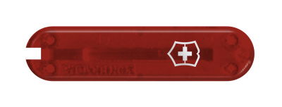 Передняя накладка для ножей VICTORINOX 58 мм, пластиковая, полупрозрачная красная