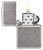 Зажигалка ZIPPO Armor® c античным серебристым покрытием | Antique Silver, латунь/сталь, серебристая, 38x13x57 мм