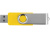 Флеш-карта USB 2.0 32 ГБ Квебек, желтый , размер 32ГБ
