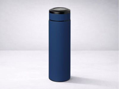 Вакуумный термос Vacuum Flask C1, soft touch, 420мл, темно-синий