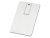Флеш-карта USB 2.0 16 Gb в виде металлической карты Card Metal, серебристый , размер 16ГБ