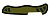 Задняя накладка для ножей VICTORINOX Swiss Soldier's Knife 08 111 мм, нейлоновая, зелёно-чёрная