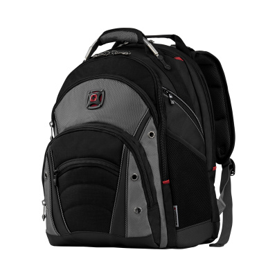 Рюкзак WENGER Synergy 16'', черный/серый, полиэстер/ПВХ, 36 x 26 x 46 см, 26 л