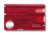 Швейцарская карточка VICTORINOX SwissCard Nailcare, 13 функций, полупрозрачная красная Швейцарская карточка VICTORINOX SwissCard Nailcare, 13 функций, полупрозрачная красная