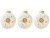Набор новогодних игрушек, 3 шт Набор новогодних игрушек, 3 шт