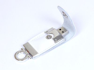 USB-флешка на 32 Гб в виде брелка, белый , размер 32ГБ