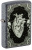 Зажигалка ZIPPO Сердце с каменным покрытием | Heart Design Iron Stone, латунь/сталь, серая, 38x13x57 мм Зажигалка ZIPPO Сердце с каменным покрытием | Heart Design Iron Stone, латунь/сталь, серая, 38x13x57 мм