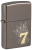 Зажигалка ZIPPO Lucky 7 Design с покрытием Black Ice®, латунь/сталь, черная, 38x13x57 мм Зажигалка ZIPPO Lucky 7 Design с покрытием Black Ice®, латунь/сталь, черная, 38x13x57 мм