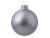 Стеклянный елочный шар Christmas bauble, серебро, металлик, с серебристым колпачком в черной коробке Стеклянный елочный шар Christmas bauble, серебро, металлик, с серебристым колпачком в черной коробке