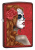 Зажигалка ZIPPO День мертвых с покрытием Красное карамелизированное яблоко | Day of Dead Candy Apple Red™, латунь/сталь,красная,глянцевая, 38x13x57мм