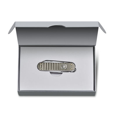 Нож-брелок VICTORINOX Classic SD Precious Alox "Infinite Grey", 58 мм, 5 функций, серый