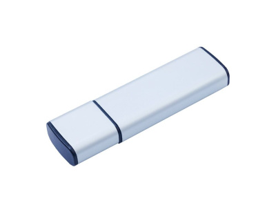 USB-флешка металлическая на 16ГБ 3.0 с колпачком, серебро , размер 16ГБ
