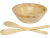 Argulls, бамбуковая салатница и приборы, natural Argulls, бамбуковая салатница и приборы, natural