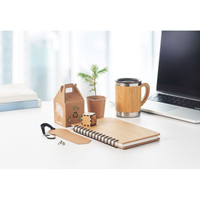 Pine tree notebook бежевый