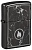 Зажигалка ZIPPO Пламя на мраморе с глянцевым черным покрытием | Marble Flame High Polish Black, латунь/сталь, черная, глянцевая, 38x13x57 мм