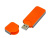 USB-флешка на 64 ГБ в стиле I-phone, прямоугольнй формы, оранжевый , размер 64ГБ