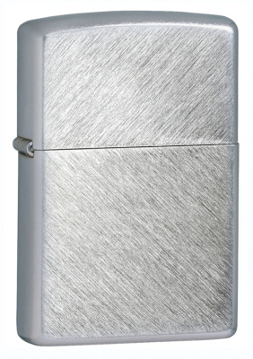 Зажигалка ZIPPO классическая с узором Елочка | Herringbone Sweep, латунь/сталь, серебристая, матовая, 38x13x57 мм