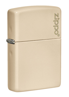 Зажигалка ZIPPO Classic с покрытием Flat Sand, латунь/сталь, бежевая, глянцевая, 38x13x57 мм