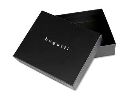 Портмоне BUGATTI НЕАПОЛЬ | NEAPLES, с защитой данных RFID, коричневое, натуральная воловья кожа, 10х2х7,2 см