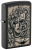 Зажигалка ZIPPO Gory Tattoo с покрытием Black Matte, латунь/сталь, черная, матовая, 38x13x57 мм Зажигалка ZIPPO Gory Tattoo с покрытием Black Matte, латунь/сталь, черная, матовая, 38x13x57 мм
