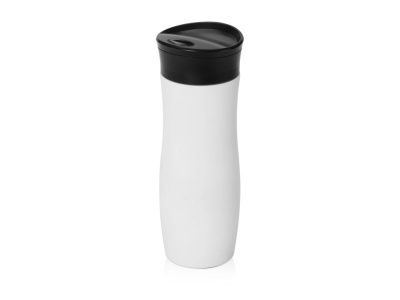 Вакуумная термокружка с кнопкой Streamline, Waterline, soft-touch, белый (P)