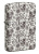 Зажигалка ZIPPO Skeleton с покрытием Glow in the Dark Green, латунь/сталь, серая, 38x13x57 мм
