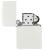Зажигалка ZIPPO классическая с белым матовым покрытием | Classic White Matte, латунь/сталь, белая, матовая, 38x13x57 мм Зажигалка ZIPPO классическая с белым матовым покрытием | Classic White Matte, латунь/сталь, белая, матовая, 38x13x57 мм