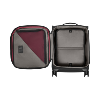 Чемодан VICTORINOX Crosslight, чёрный, RPET полиэстер, 40x20x55 см, 37 л