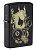 Зажигалка ZIPPO Азартные игры с черным матовым покрытием | Gambling Design Black Matte, латунь/сталь, чёрная, матовая, 38x13x57 мм