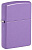 Зажигалка ZIPPO классическая с лавандовым матовым покрытием | Smoky Lavender Matte, латунь/сталь, лавандовая, матовая, 38x13x57 мм