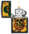 Зажигалка ZIPPO Lucky Map с покрытием Black Matte, латунь/сталь, черная, 38x13x57 мм