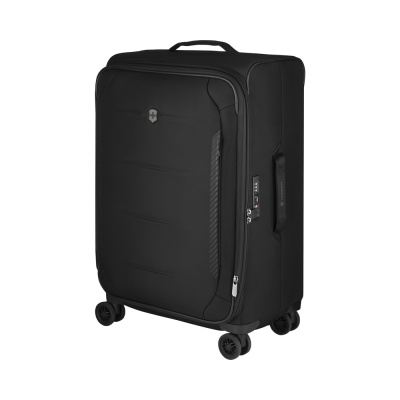 Чемодан VICTORINOX Crosslight, чёрный, RPET полиэстер, 45x30x68 см, 74 л