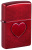 Зажигалка ZIPPO Оттиск сердца с покрытием Красное карамелизированное яблоко | Stamped Heart Candy Apple Red™,латунь/сталь,красная,глянцевая,38x13x57мм Зажигалка ZIPPO Оттиск сердца с покрытием Красное карамелизированное яблоко | Stamped Heart Candy Apple Red™,латунь/сталь,красная,глянцевая,38x13x57мм