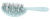 Щетка Dewal Beauty серия "Ocean wave", продувная, с нейлоновым штифтом, форма волна, голубая