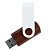 Флешка TWIST WOOD COLOR Темное дерево с белым 4014.32.07.4ГБ