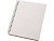 Блокнот Bianco формата A5 на гребне, белый