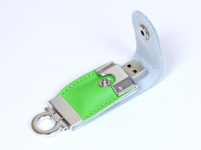 USB-флешка на 32 Гб в виде брелка, зеленый , размер 32ГБ