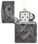 Зажигалка ZIPPO Грибы и черепа с черным глянцевым покрытием | Mushroom Skulls High Polish Black, латунь/сталь, черная, глянцевая, 38x13x57 мм