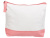 Косметичка хлопковая Cotton, белый/пыльно-розовый