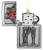 Зажигалка ZIPPO Влюбленная пара с покрытием матовый хром | Couple Love Brushed Chrome, латунь/сталь, серебристая, 36x13x57 мм