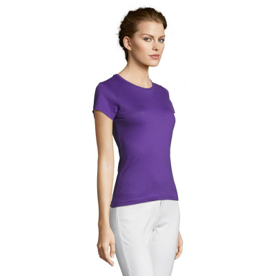 Футболка "Miss",  темно-пурпурный_2XL, 100% хлопок, 150 г/м2