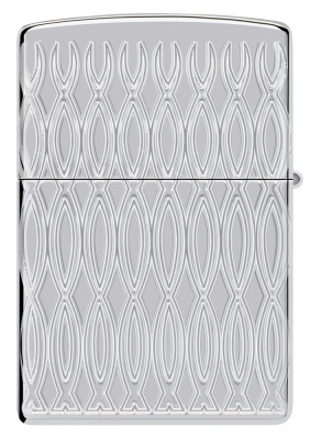 Зажигалка ZIPPO Armor® с покрытием High Polish Chrome, латунь/сталь, серебристая, 38x13x57 мм