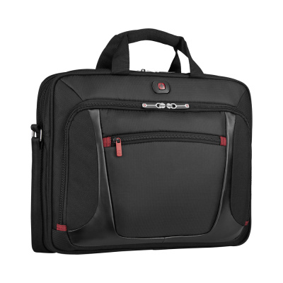Портфель для ноутбука 15'' WENGER, черный, полиэстер/ПВХ, 40 x 15 x 33 см, 9 л